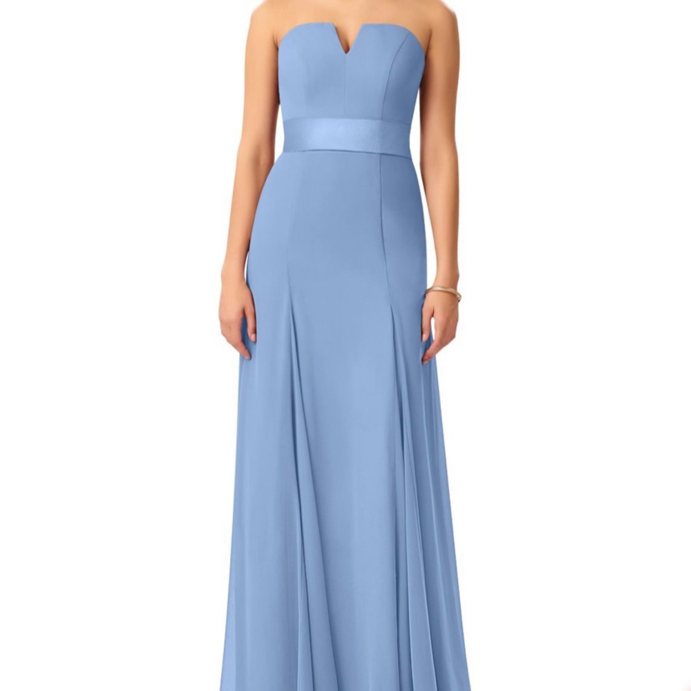 Steele Blue Azazie Bridesmaid Dress
